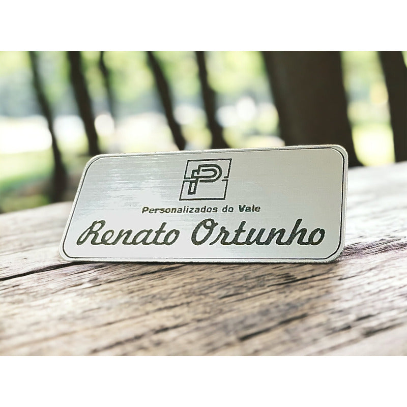 10 Botons Personalizados, Pins Prateado Personalizado