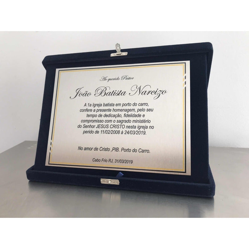 Placa De Homenagem Personalizados Do Vale