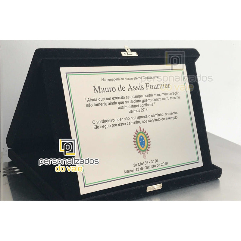 Placa De Homenagem Exército / Marinha / Aeronáutica