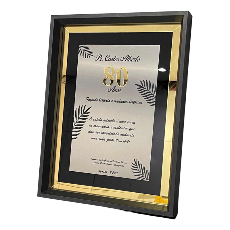 Placa De Homenagem Especial