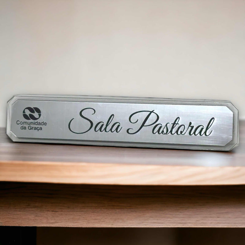 Placa De Porta Sala Pastoral (texto)