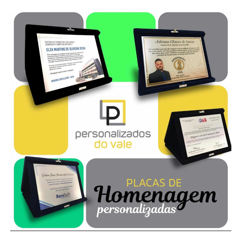 Placa De Homenagem Personalizado
